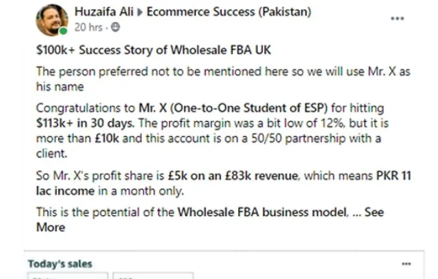 Student sales result 3